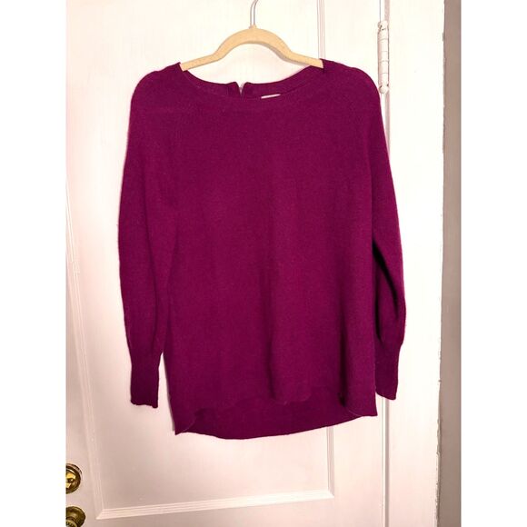 Halogen 100% Cashmere Purple Sweater - Picture 1 of 5